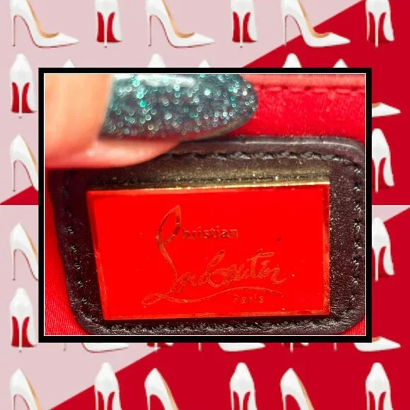 Christian Louboutin 'Sweet Charity' Spiked Calfskin Shoulder Bag - Picture 8 of 9